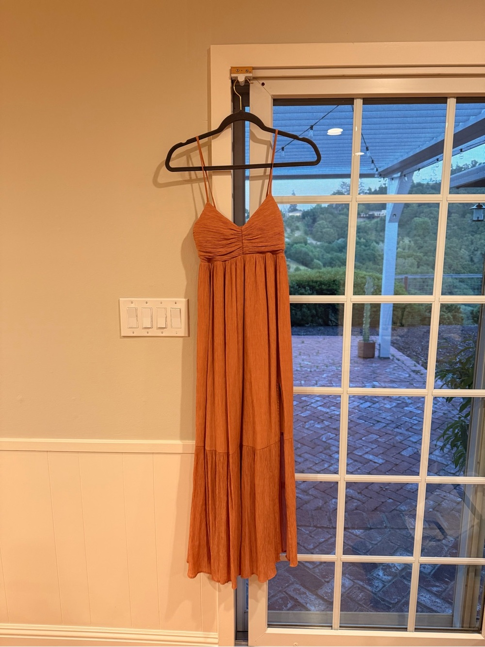 Abercrombie & Fitch Rose Colored Maxi Dress